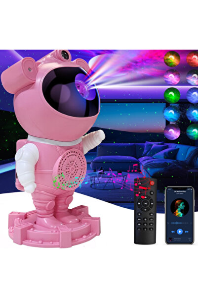 Generic Brand Proiector de galaxie cu astronaut, proiector instelat, Bluetoot...