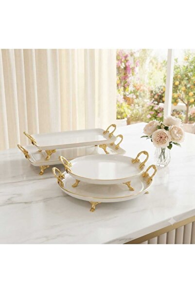 Buldem 4 Piece Original Porcelain Presentation Set |   Stylish Serving and Ca...