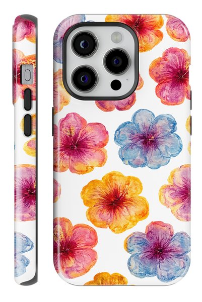 WANNA PROTECT (Magsafe) iPhone 14 Pro Max Hibiscus Double Layer Glossy Protec...