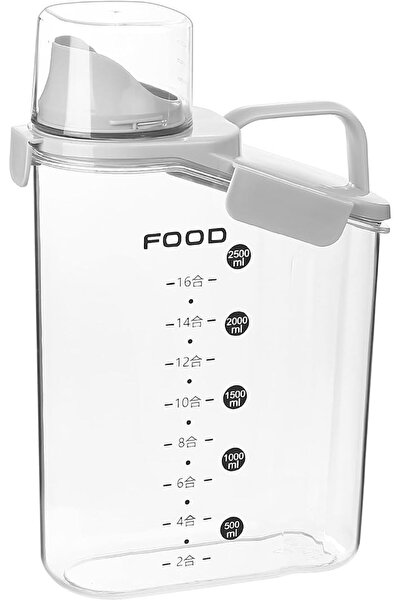 ALMEKAQUZ 2.8l Plastic Cereal Storage Container, Portable Large Airtight Food...