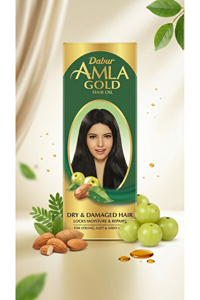 Amla Dabur Gold Saç Bakım Yağı 200 ml - Kuru ve Yıpranmış Saçlar İçin Onarıcı...