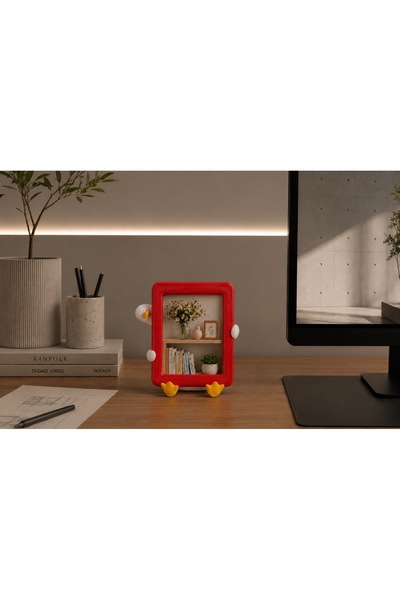 Mini Ofis Arkadaşları – Dekoratif Masaüstü Figür (Çerçeve içindeki resimler görsel amaçlıdır)-Mini Fotoğraf Çerçeve