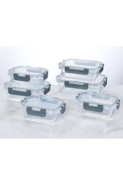 Generic set] Glass food preparation and storage containers with lids that pro...