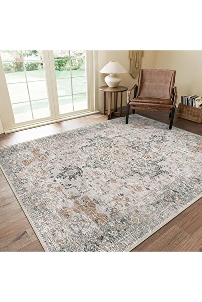 EOGILY Ultra-Thin Washble Rug, Stain Resistant Anti Slip Backing Rugs for Liv...