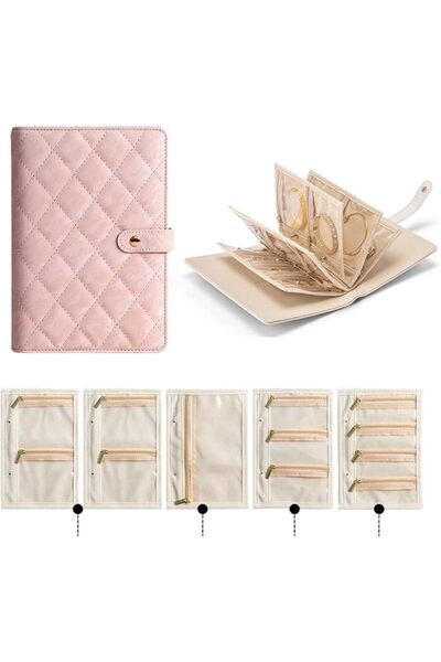 GENERAL Portable Jewelry Organizer Case, Transparent Storage Book with Zipper...