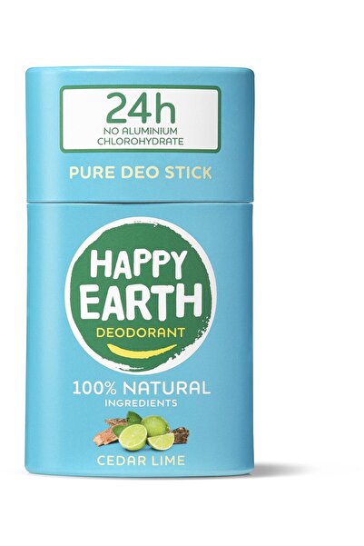 Happy Earth %100 Doğal Deodorant Stick Sedir Limon Aromalı