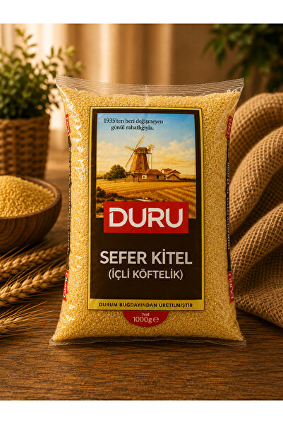 u.s.m ucuzsanalmarket Duru Bulgur Sefer Kitel(İçli Köftelik) 1 Kg
