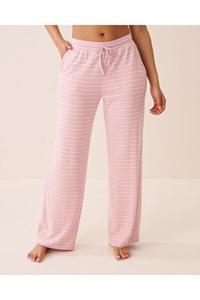 La Vie en Rose Striped Soft Knit Pajama Pants