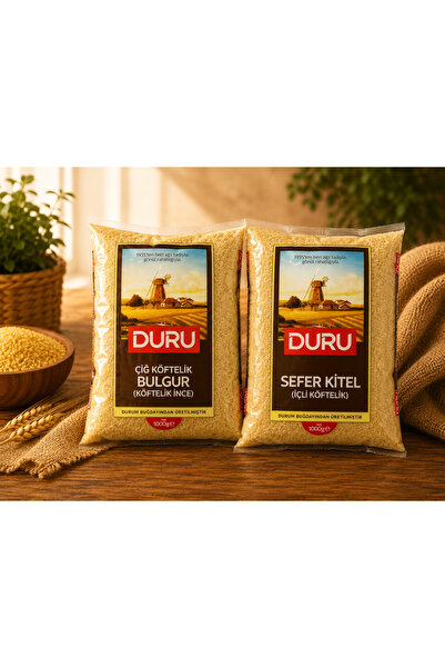 u.s.m ucuzsanalmarket Duru Bulgur - Sefer Kitel bulgur (İçli Köftelik) 1 Kg v...
