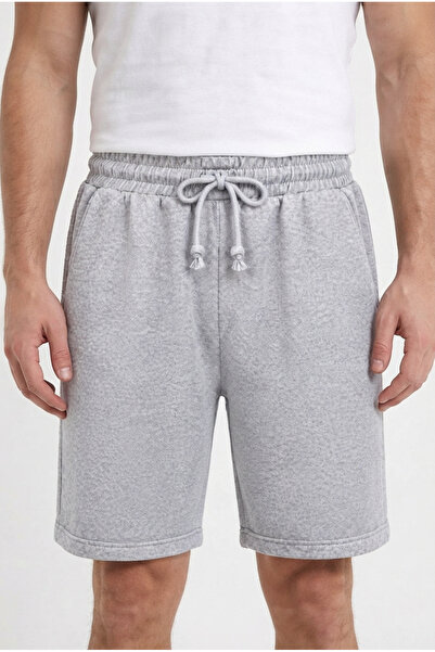 Sizce Men's Karmelange Pique Shorts Bermuda Double Leg Comfortable Fit
