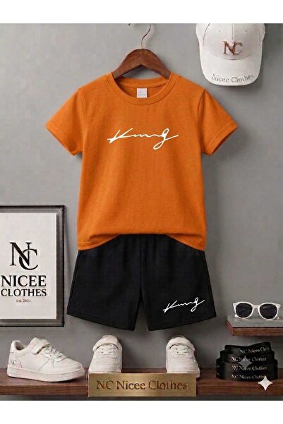 Leto Lykia Summer Children's T-Shirt Shorts Unisex (Printed with Kin El Yazilii)