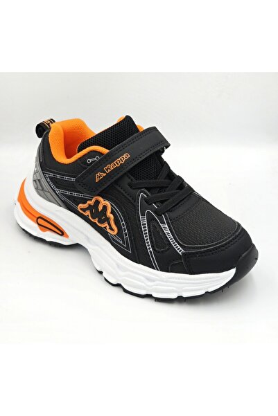 Kappa Kp-4061F Black Orange Boys' Sneaker Sports Shoes