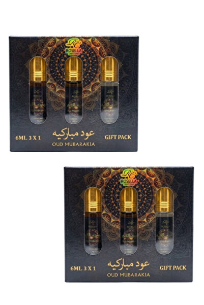 ROSELLA عبوة هدايا عود مباركيا من قطعتين 3 × 6 مل