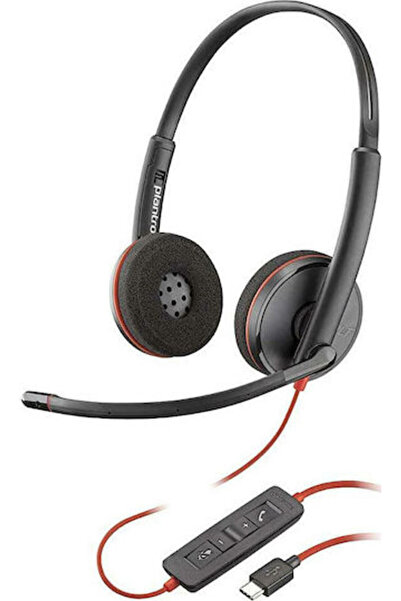 Plantronics Blackwire C3220 USB-C Ακουστικά Πολυμέσων Επί του Αυτιού με Μικρό...