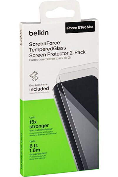 Belkin 0.33mm Σκληρυμένο Γυαλί 2 τεμάχια (iPhone 17 / 17 Pro / 16 Pro) OVA227hq