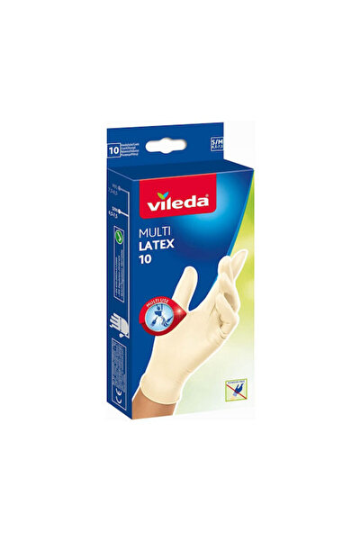 Vileda Γάντια Καθαρισμού S7904157 Λάτεξ Μικρά Λευκά 10 Τεμάχια