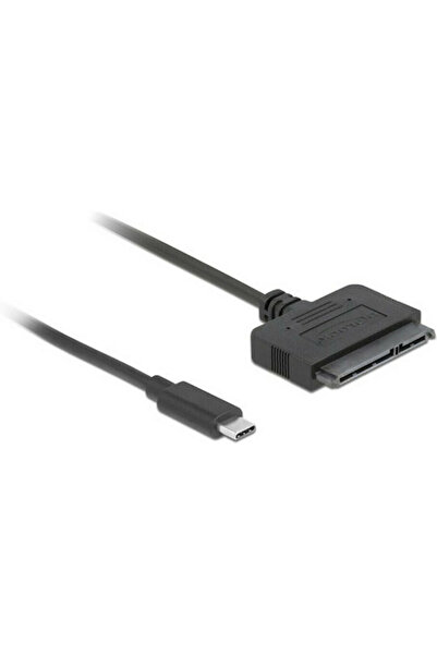 DELOCK 63803 USB Type-C σε SATA 22 ακίδων 6 Gb/s Μετατροπέας Μαύρο