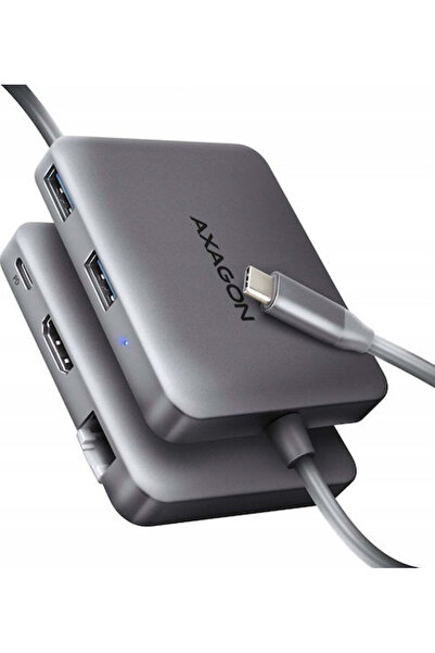 Axagon HMC-5HL USB-C Σταθμός Σύνδεσης με HDMI 4K PD Ethernet Γκρι