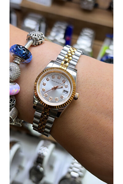 Navimarine Kasa&Kordon Full Steel Calendar Mini Women's Wristwatch Jubilee Ba...