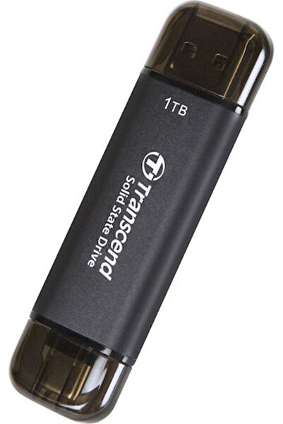 Transcend ESD310C 1TB USB 3.2 SSD Στικάκι με συνδέσεις USB-A & USB-C Μαύρο