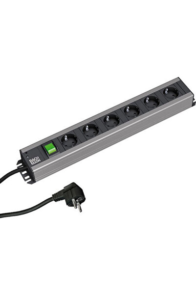 Bachmann Πολύπριζο 6 θέσεων με USB-A, διακόπτη και καλώδιο 2μ. Κωδικός: 300.003