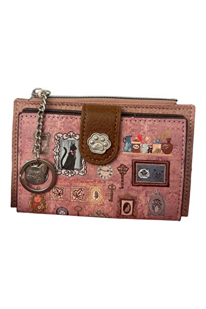 Sweet Candy Women's Wallet with Cat Design, Box, Ring and Card Space