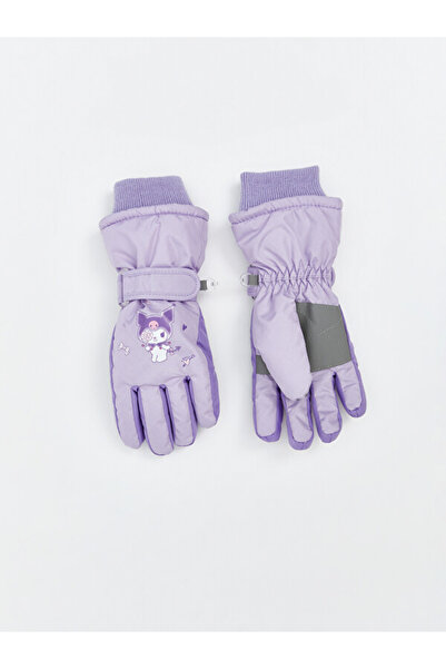LC Waikiki Rmz Gi̇yi̇m Farkiyla Kuromi Printed Girls' Gloves