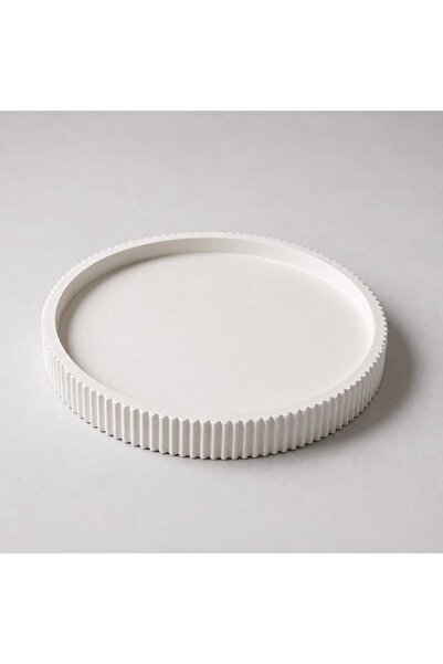 Karra Art Handmade Decorative Round Corrugated Edge Presentation and Serving ...
