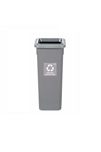 PLAFOR Plastový kôš na selektívnu recykláciu, objem 53 l, vhodný - sivý so si...
