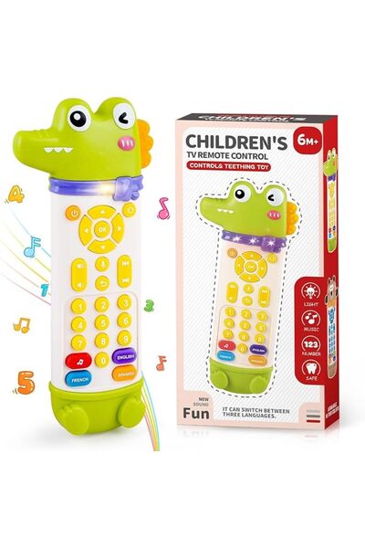 XICEN Baby Remote Control Toy ，with Silicone Teether toys, Teething Remote Co...