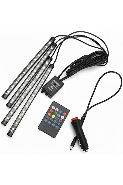 Generic LED Interior Car Lights Strip Kit with Remote Control, RGB Multi-Colo...