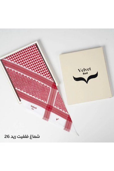 Generic شماغ فلفت ريد احمر 26