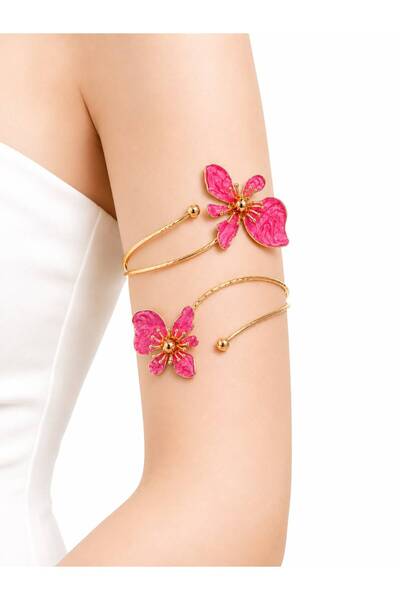 perry accessories Azure Bloom Blue Enamel Special Design Pazu Bracelet Gold D...