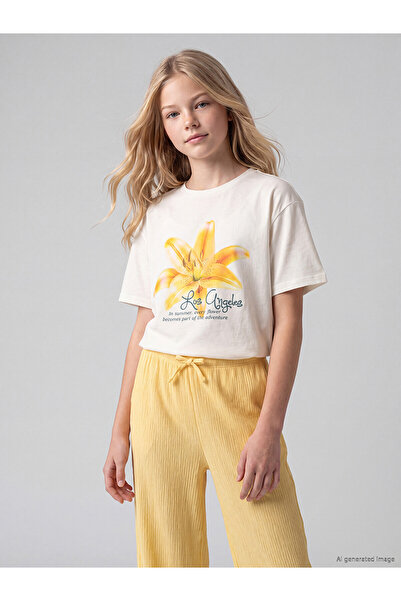 LC Waikiki Two Mt Shop Quality Los Angeles Printed Girls' Set