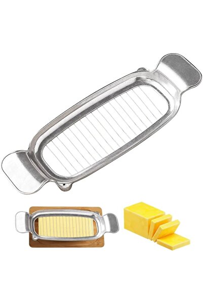 GENERAL Multipurpose Handheld Butter & Cheese Slicer, Stainless Steel Wire Cu...