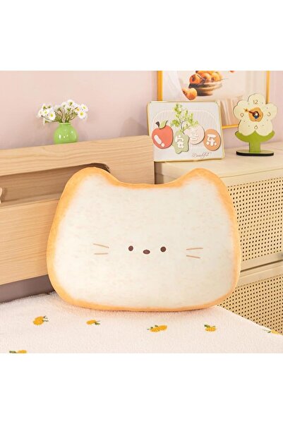 TERRIFI Toast Bread Pillow, Cute Food Shaped Soft Plush Throw Pillow for Bedr...