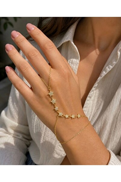 Nazellaa Star Shaped Steel Gold Shahmeran