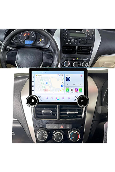 Carplayer Toyota yaris android screen diamond dual knob model 2018-2022 wirel...