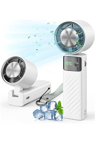 Morvena Picks Mini ventilator portabil de mână (reîncărcabil prin USB cu afiș...
