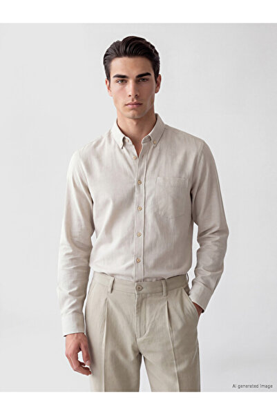 LC Waikiki Timeless Clothing & Timeless Choices Regular Fit Linen Look Men's ...