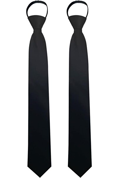 Bukela 2 pcs Pre-tied Adjustable Zipper Neck Ties for Men 3.15' 'Mens Necktie...