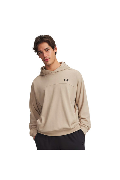 Under Armour RIVAL LW HOODIE 6012335-110 Εκρού L