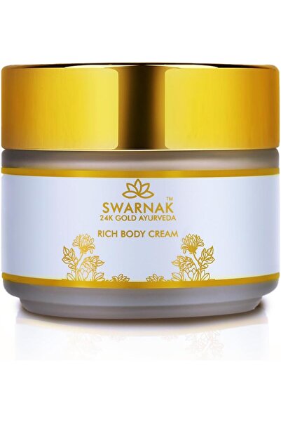Swarnak 24K Gold Ayurveda Rich Body Cream 50 gm, Gentle, Effectively Exfoliat...