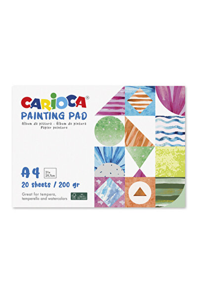 carioca Drawing Pad, A4, 20 Sheets, Multicolor