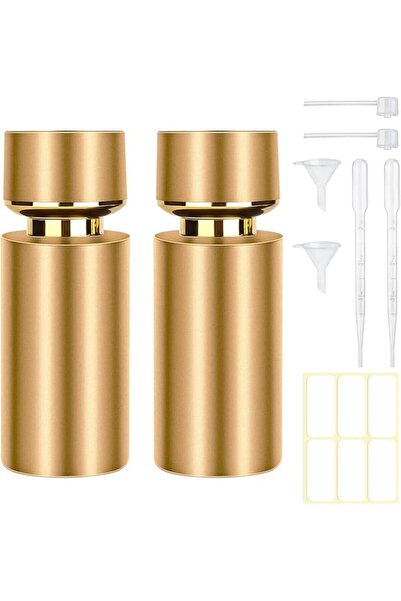 Yelajoy قطعتان من زجاجات العطر الزجاجية القابلة لإعادة الملء سعة 50 مل، بخاخ ...