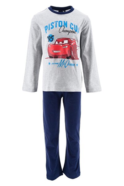 Sun City Fashion Group Πυτζάμα Mcqueen "Piston cup" γκρι μελανζέ