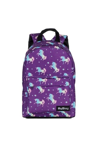 OEM Ghiozdan pentru Gradinita Mov Unicorni 23x11x34cm