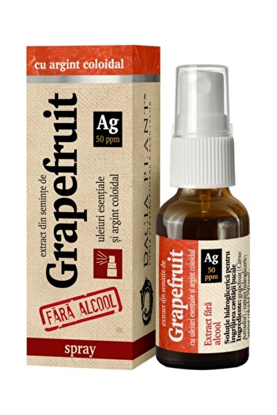 Dacia Plant Grapefruit seed extract with colloidal silver spray, 20ml