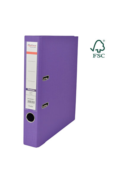 Optima Biblioraft A4, Plastifiat Pp/Pp, Margine Metalica, 50 Mm, Premium - Vi...