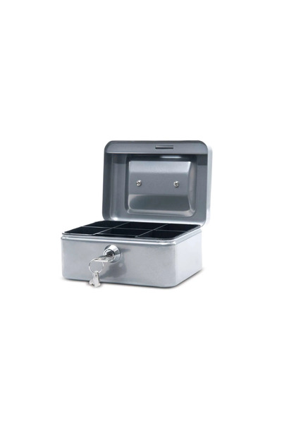 MAUL Metal Money Box, 152 X 125 X 80 Mm, - Silver, Silver